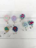 Personalized Acrylic Badge Reel | Custom Name Badge Holder | Nurse Badge Reel | Teacher ID Holder | Medical Assistant | Retractable ID Clip