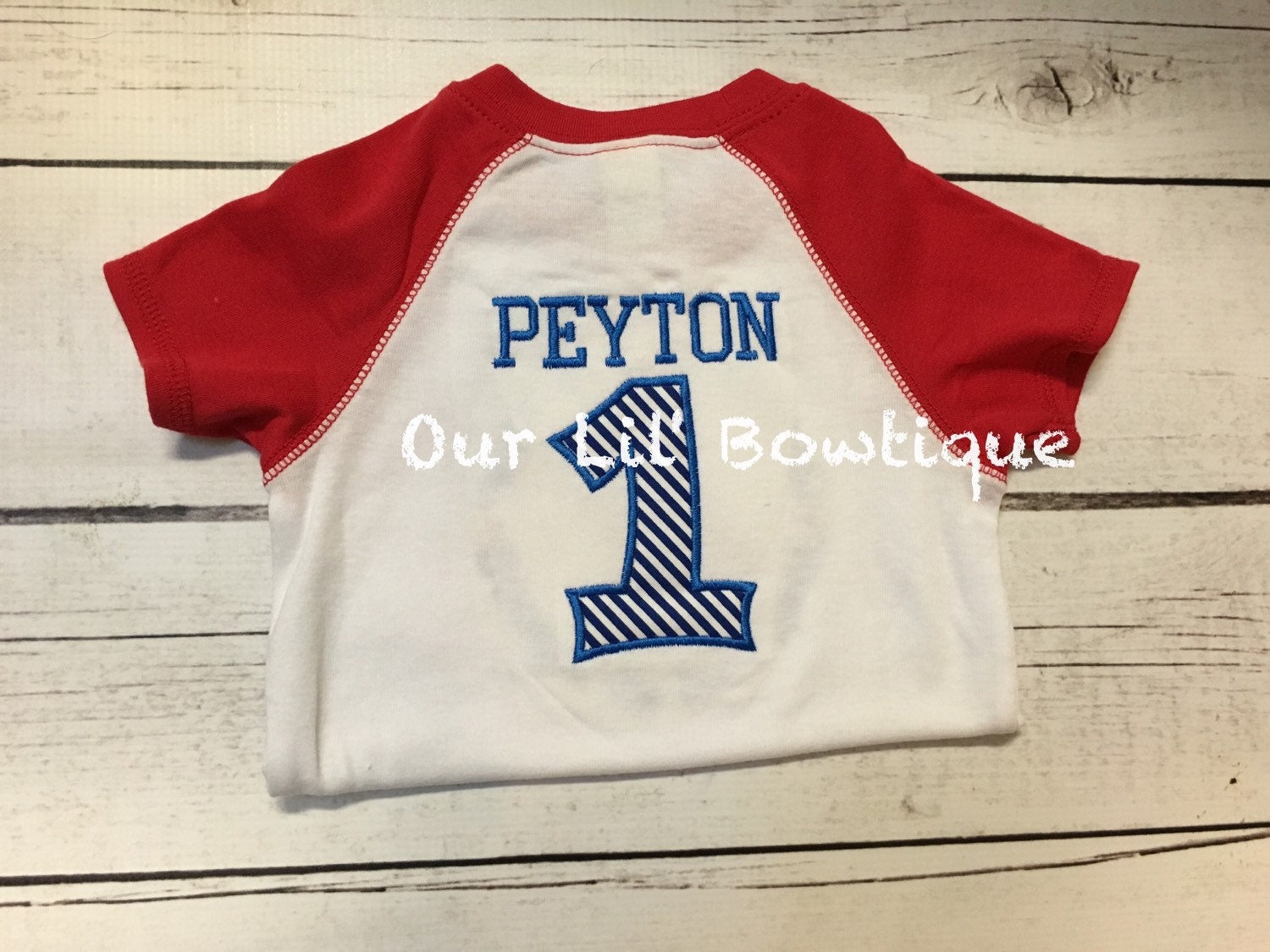 Personalized Rookie of the Year Raglan Baseball Shirt or Bodysuit