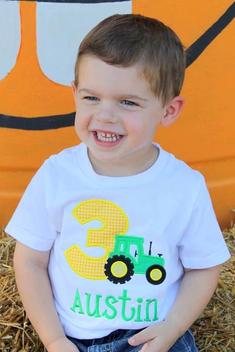 Tractor Birthday Shirt: Personalized Farm Party Tee