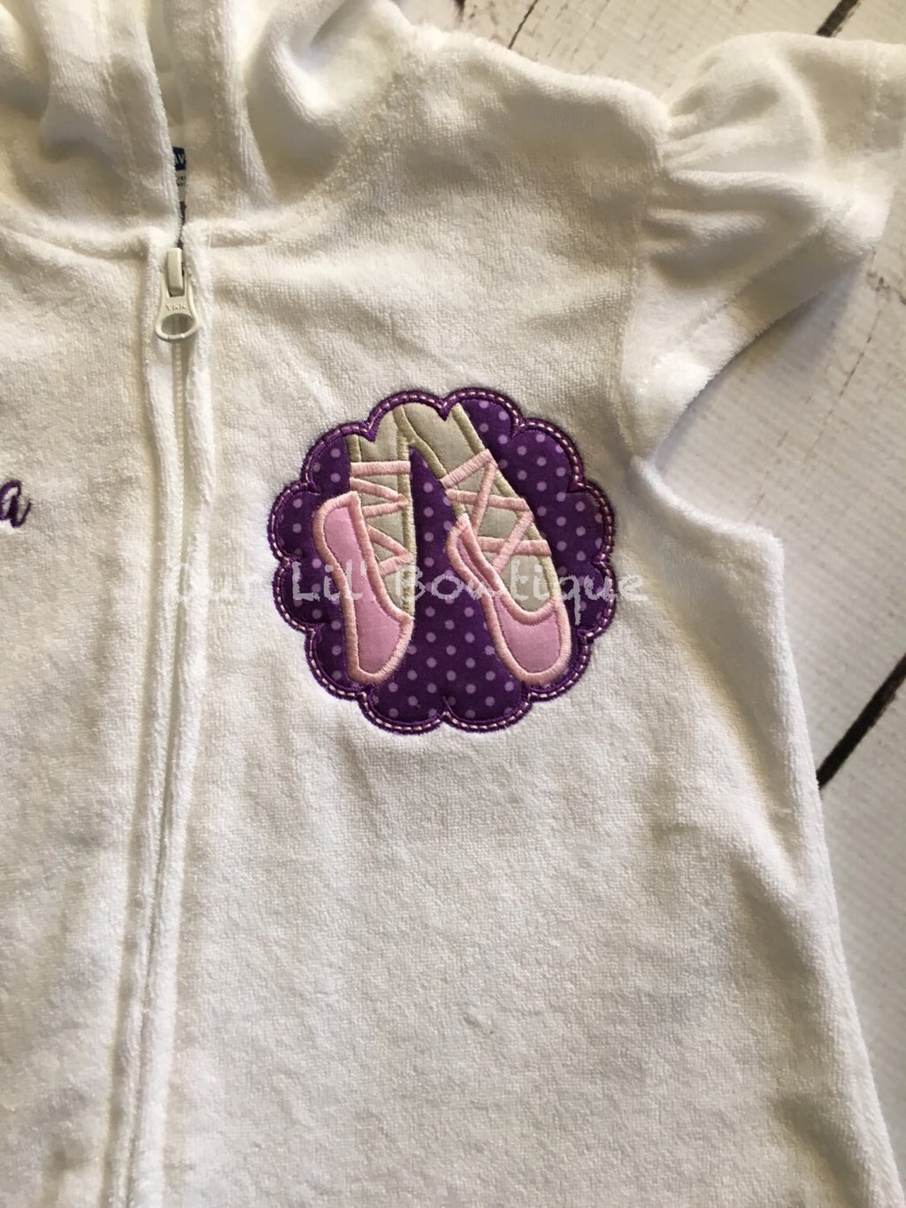 Personalized Terry Cloth Ballet Cover Up: Dance Costume, Bathing Suit