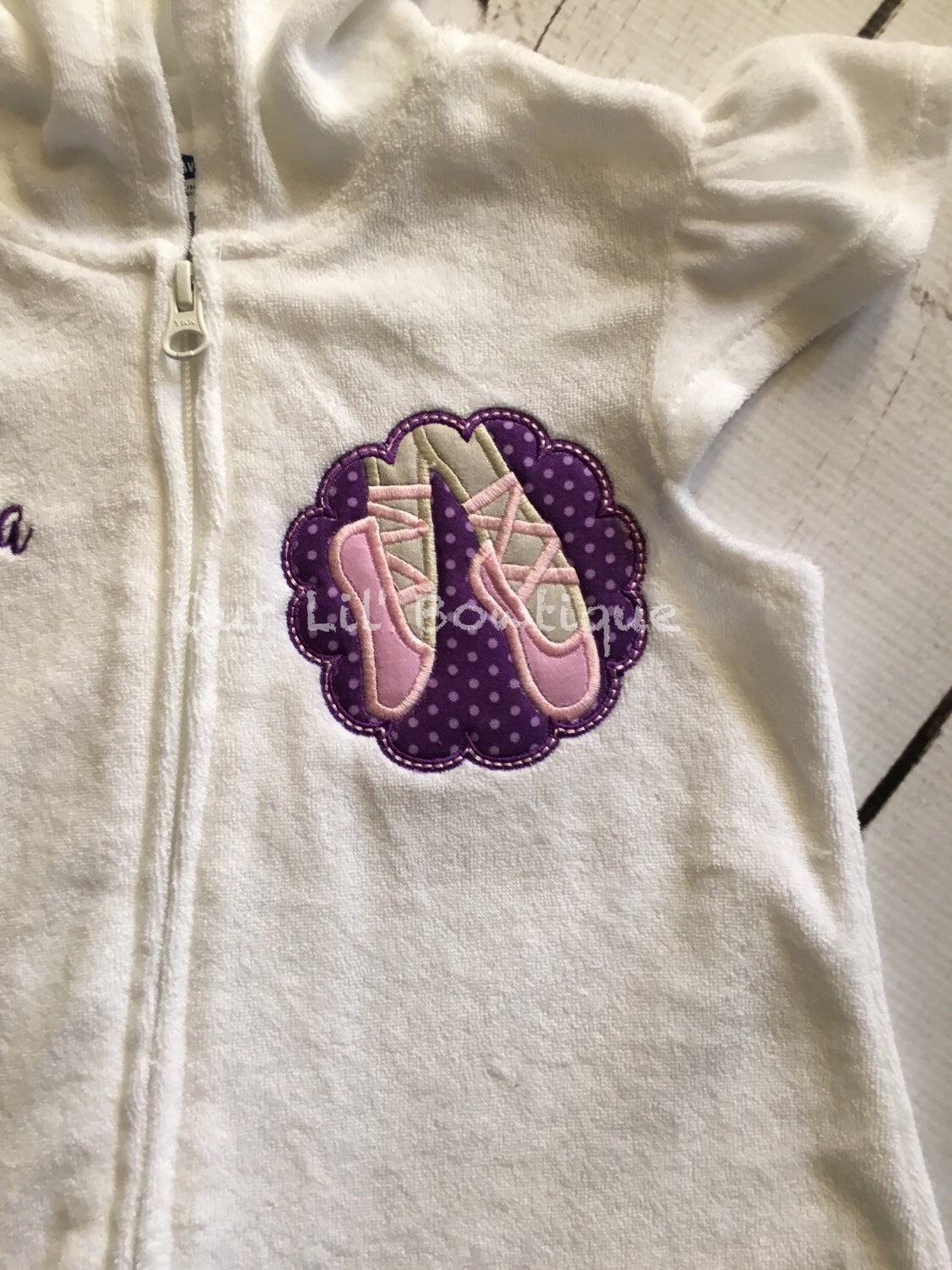 Personalized Terry Cloth Ballet Cover Up: Dance Costume, Bathing Suit