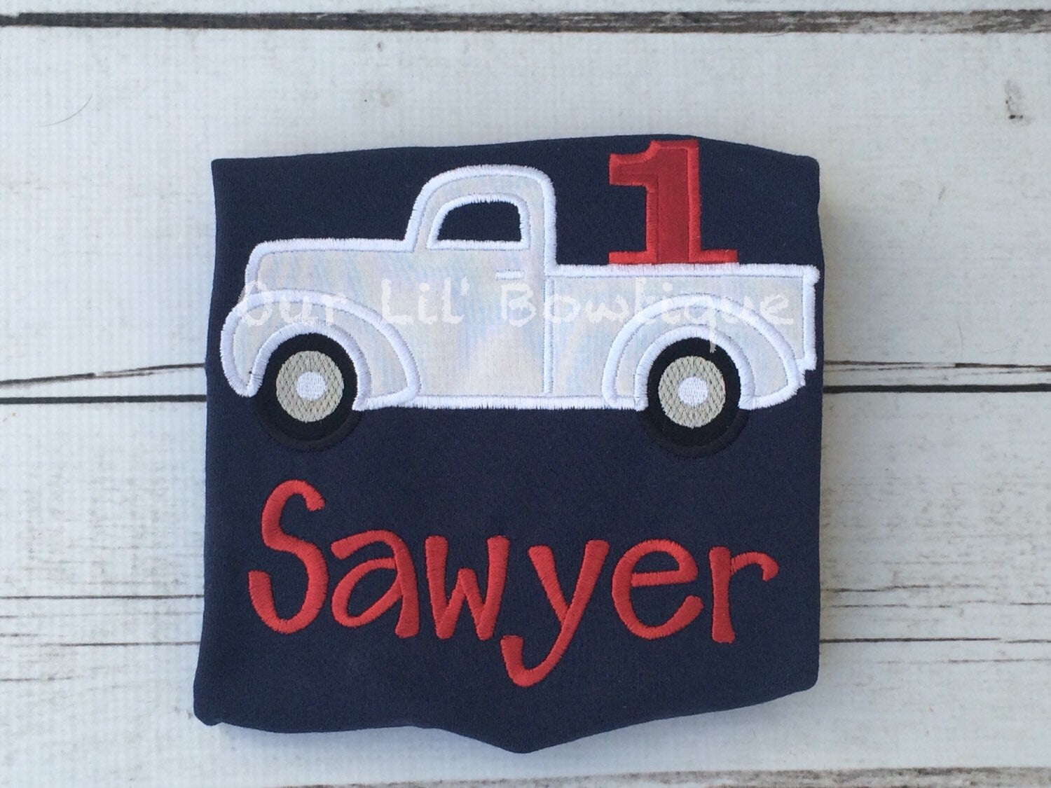 Truck Birthday Shirt: Boys First Birthday Party Outfit