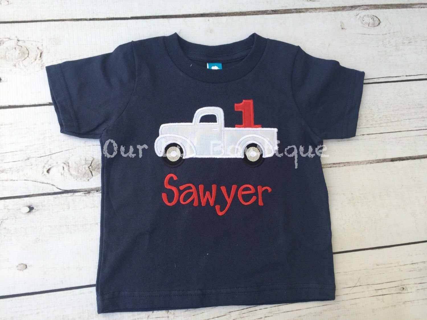 Truck Birthday Shirt: Boys First Birthday Party Outfit