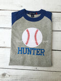 Raglan Baseball Shirt - Personalized Shirt - Baseball Shirt - Toddler - Baby - Baseball Brother - Raglan Softball Shirt - Softball Brother