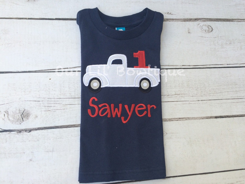 Truck Birthday Shirt: Boys First Birthday Party Outfit