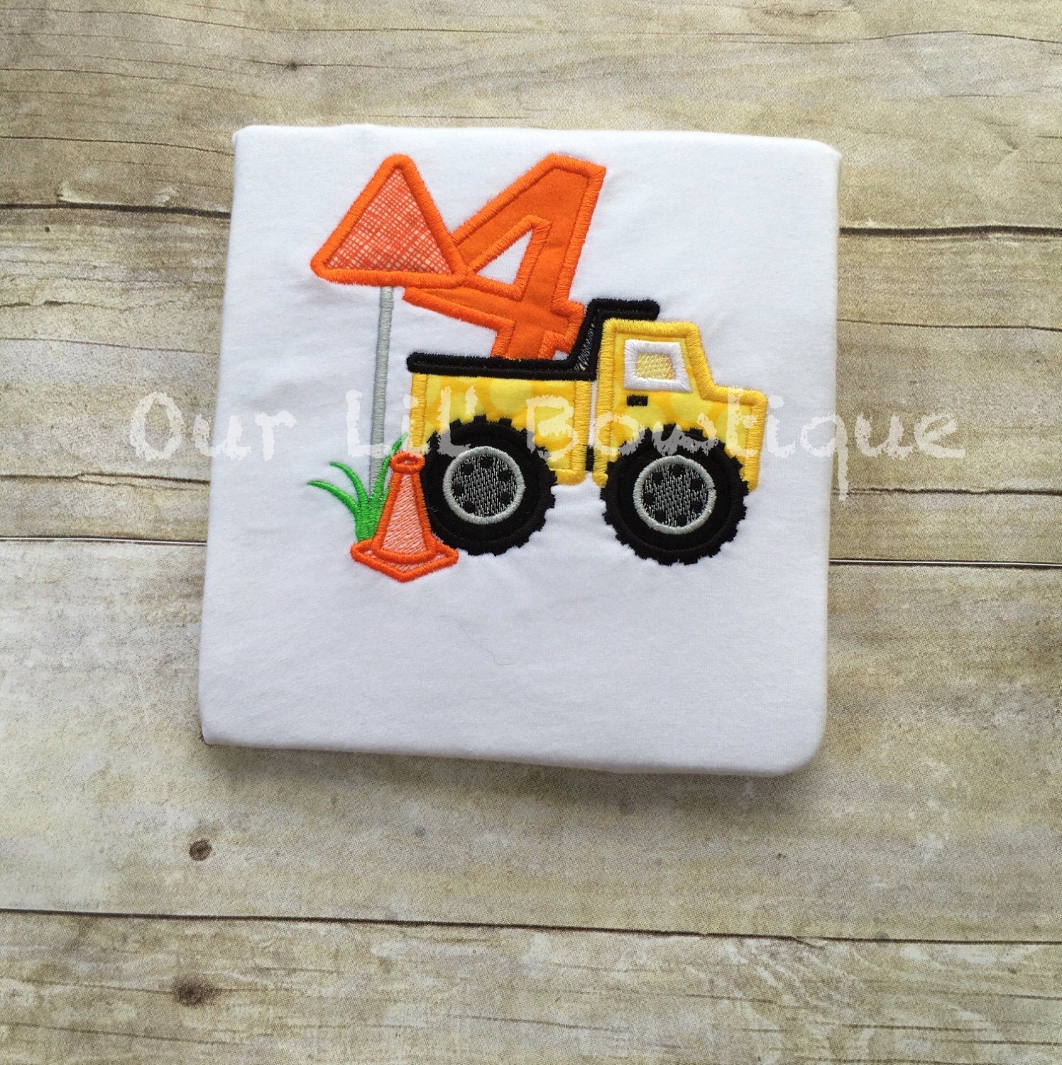 Personalized Dump Truck Birthday Shirt: Construction Party Tee