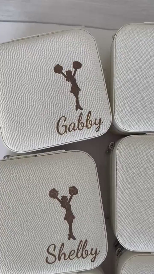 Cheerleading Jewelry Case - Travel Accessories - Travel Case - Gift for Cheer Team