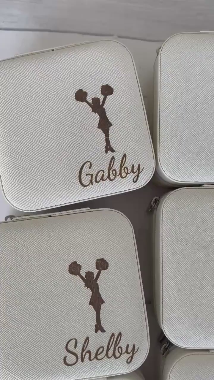 Cheerleading Jewelry Case - Travel Accessories - Travel Case - Gift for Cheer Team