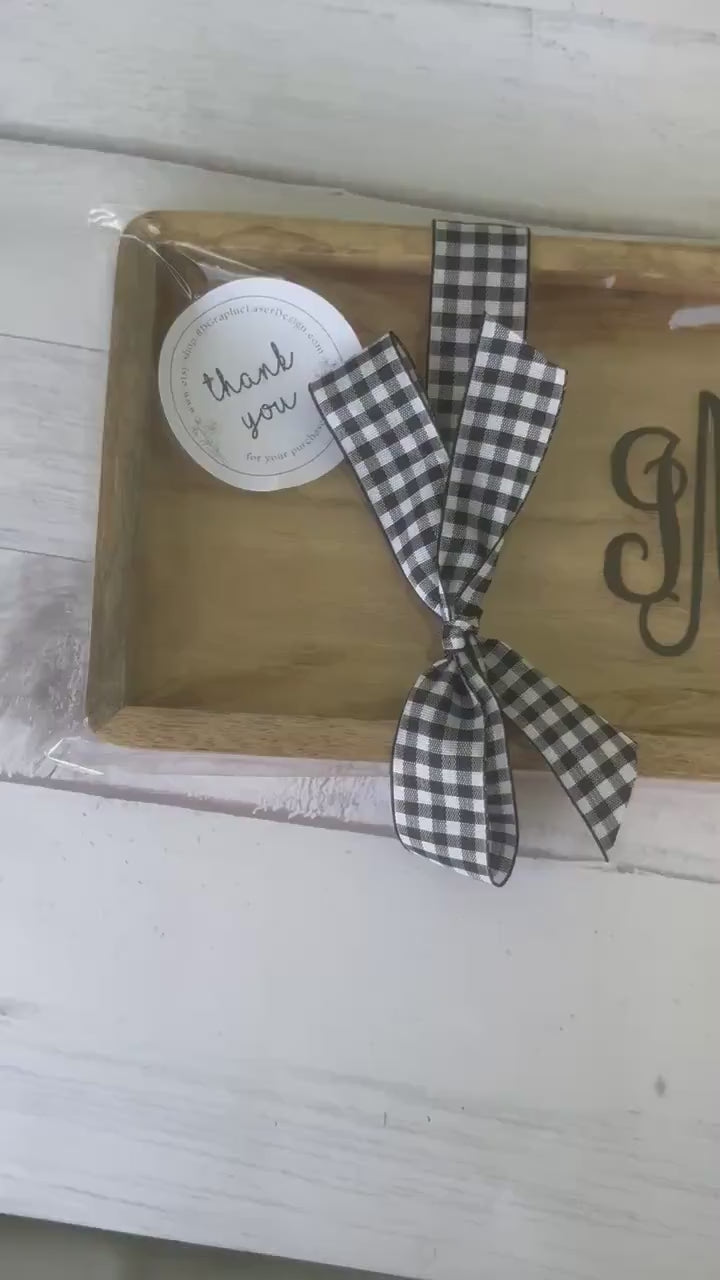 Monogram Tray - Catch All Trinket Tray - Trinket Tray - Key Holder - Catch All Tray - Gift for Her- Entryway Tray - Bridesmaids