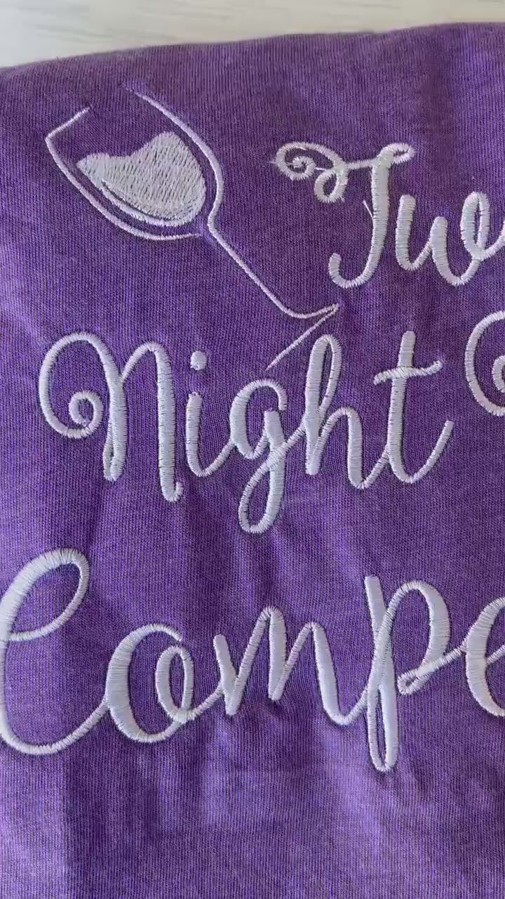Gymnastics Pajamas: Embroidered Night Before Competition PJs