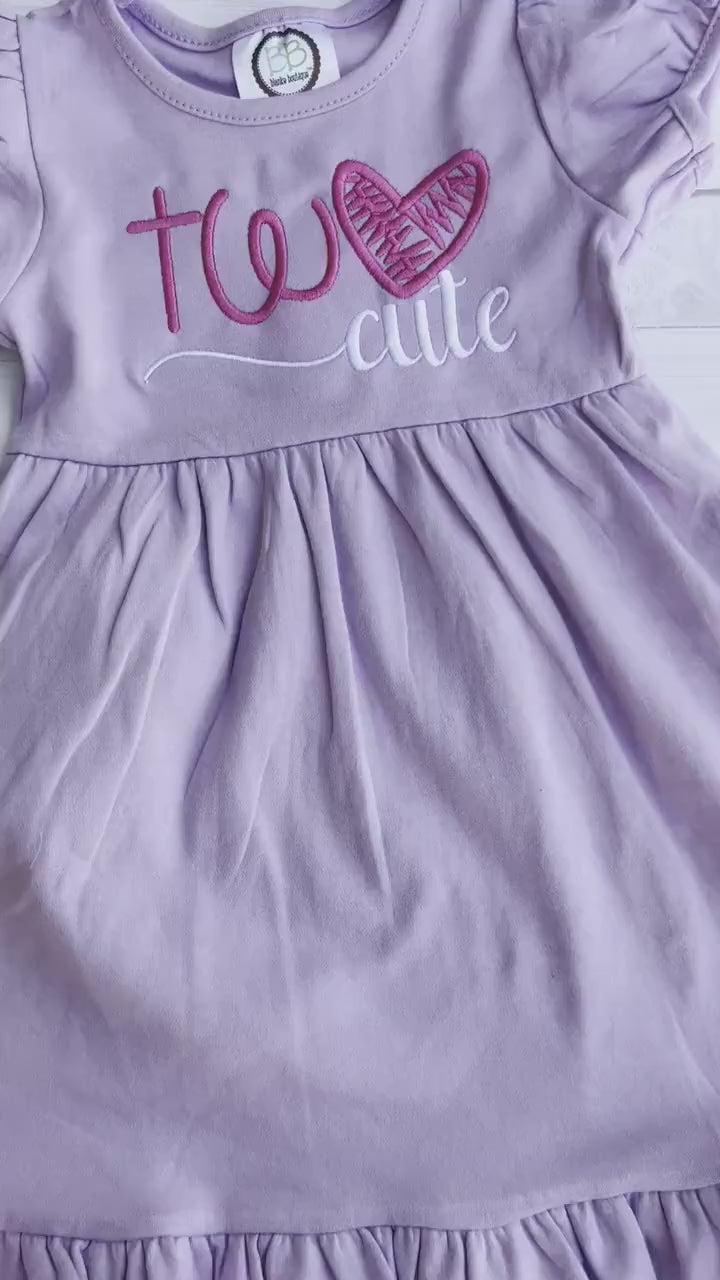 Two Cute Birthday Outfit - TWO - Pink and Black - Second Birthday Outfit - Two Cute second birthday outfit - Two Cute Birthday Dress