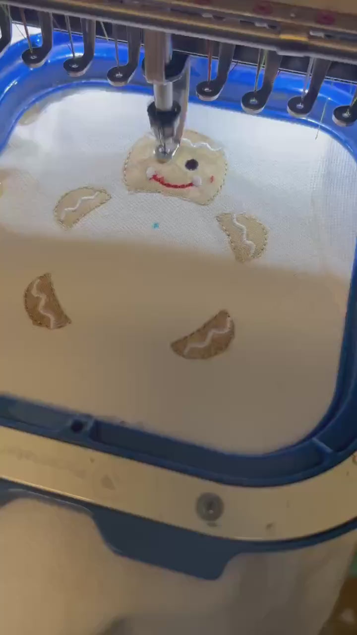 Gingerbread Monogram Polo - Boys Christmas Shirt