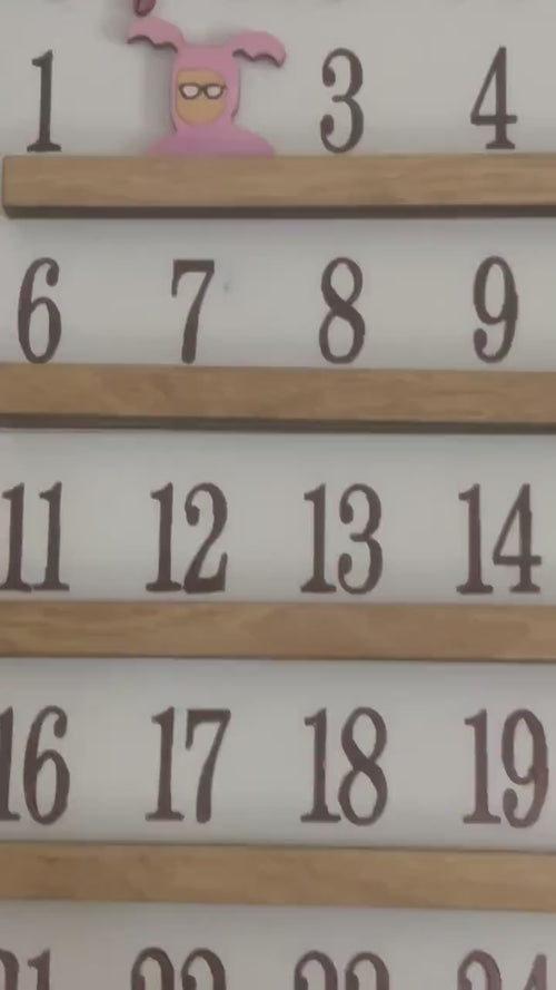 Christmas Countdown Sign - Countdown Sign- Farmhouse Christmas - Christmas Advent Calendar - Christmas Decor