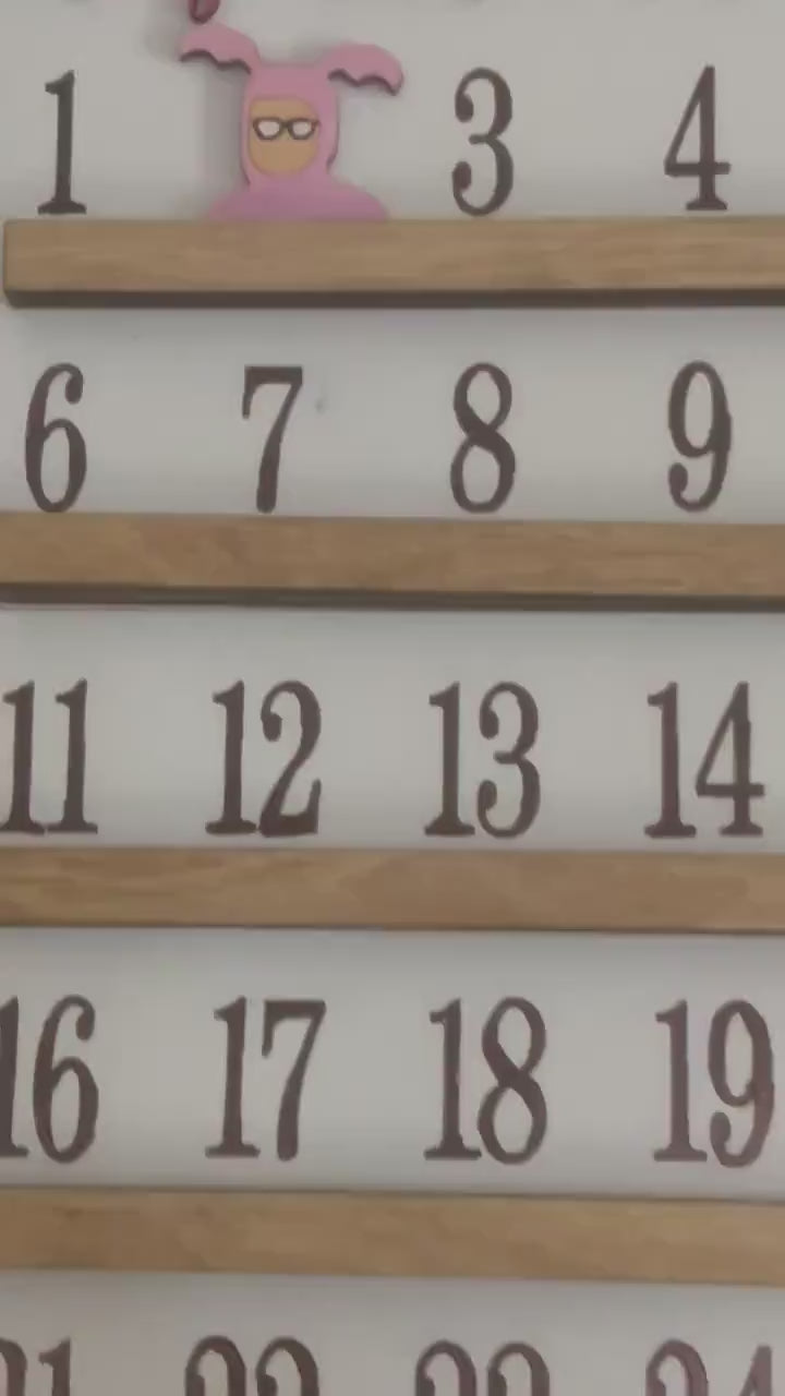 Christmas Countdown Sign - Countdown Sign- Farmhouse Christmas - Christmas Advent Calendar - Christmas Decor