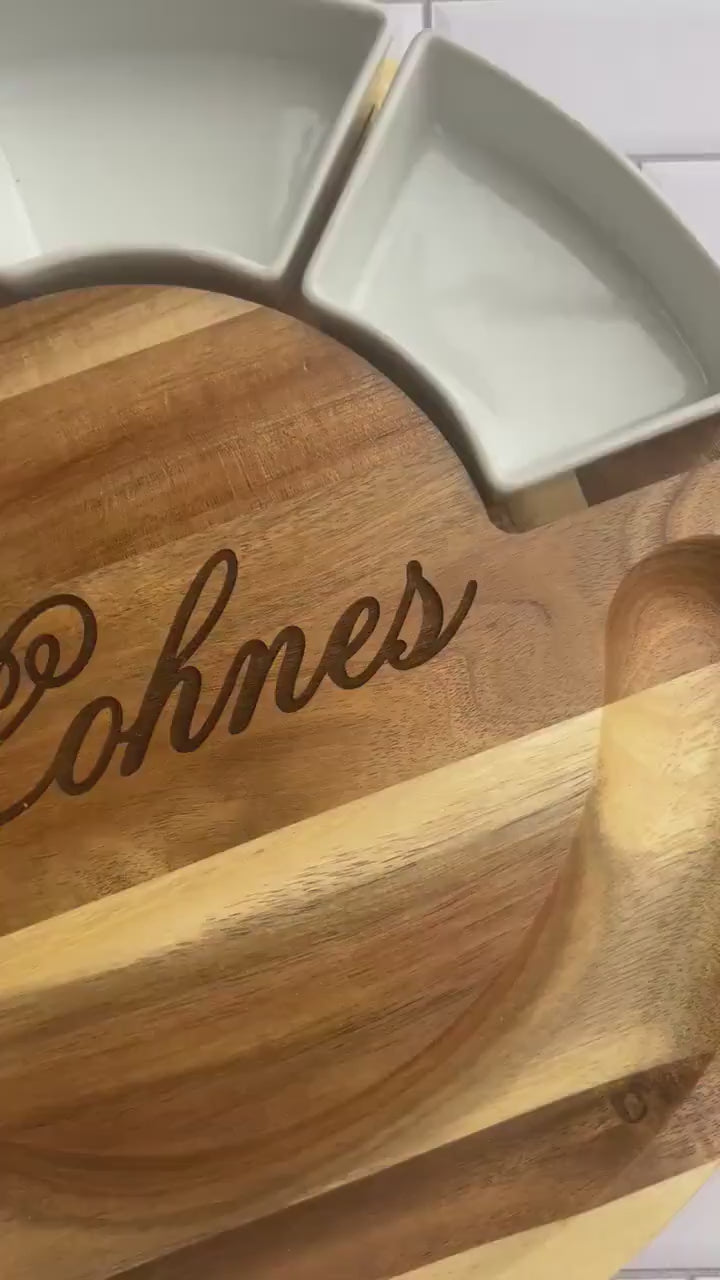 Personalized Charcuterie Board - Monogrammed Cutting Board - Cheese Board and Knife Set - Housewarming Gift - Wedding Gift - Custom Gift