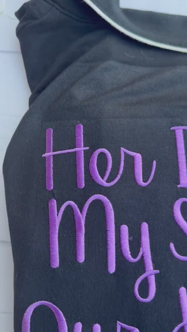 Gymnastics Pajamas: Embroidered Night Before Competition PJs - Mom Pajamas - Mom Competition Pajamas