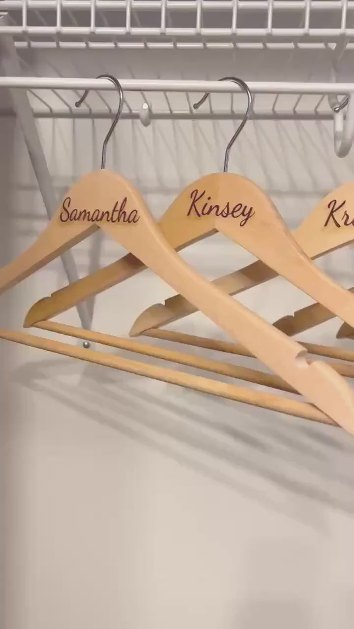Wedding Personalized Hanger - Bride Hanger - Gifts - Personalized - Wedding Hangers - Bridesmaid Gifts -Dress Hanger
