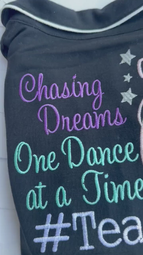 Dance Pajamas - Dance PJs - Dancer Birthday - Personalized Birthday Shirt - Competition PJs - Kids Pajamas