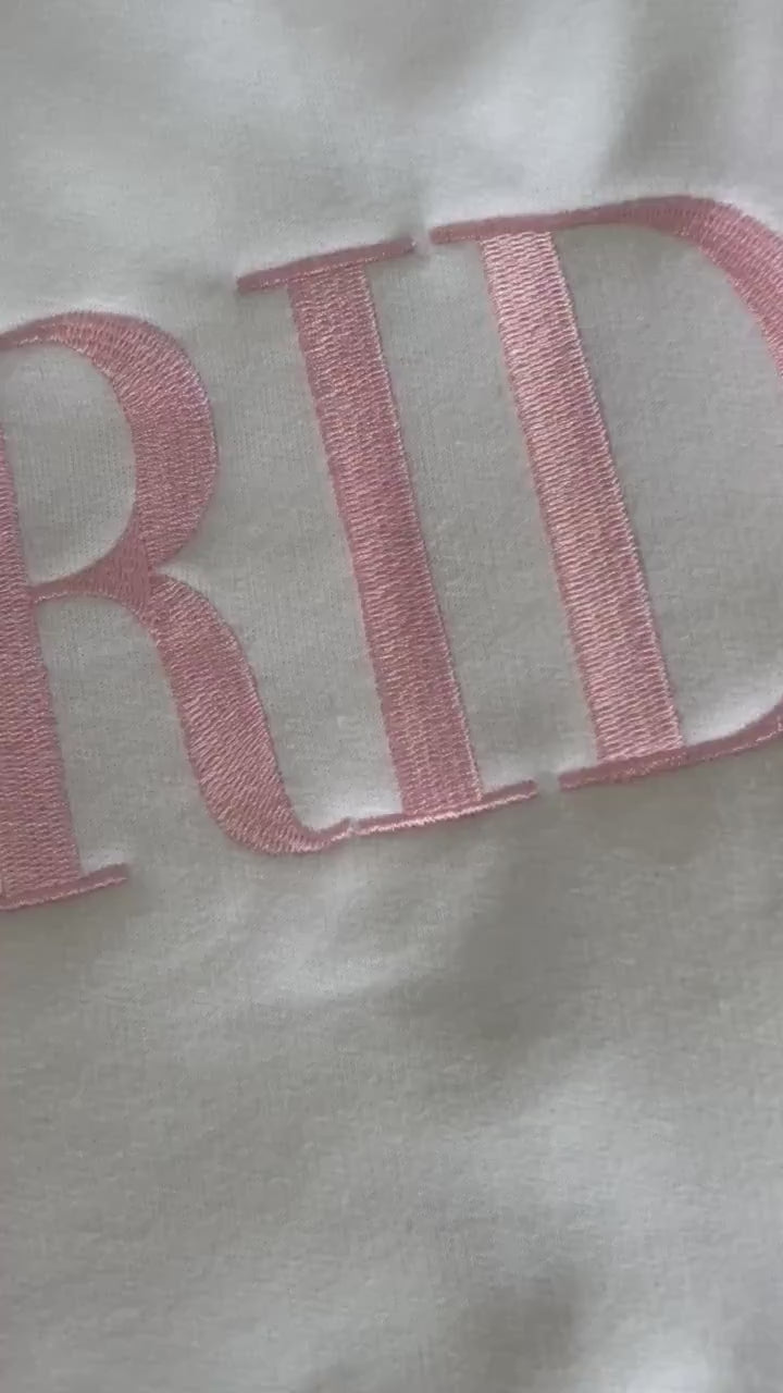 Bride Embroidered Sweatshirt: Bridal Shower Gift