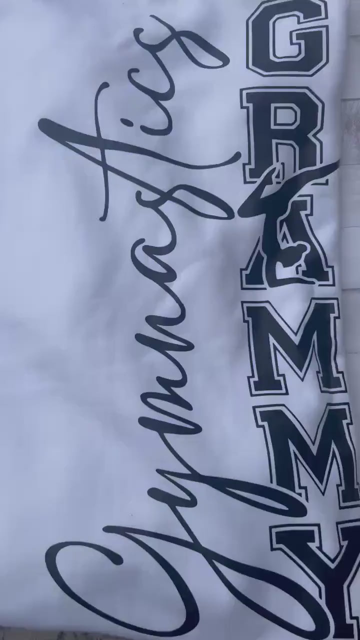 Personalized Gymnastics Grammy Shirt: Gymnastics Fan Apparel
