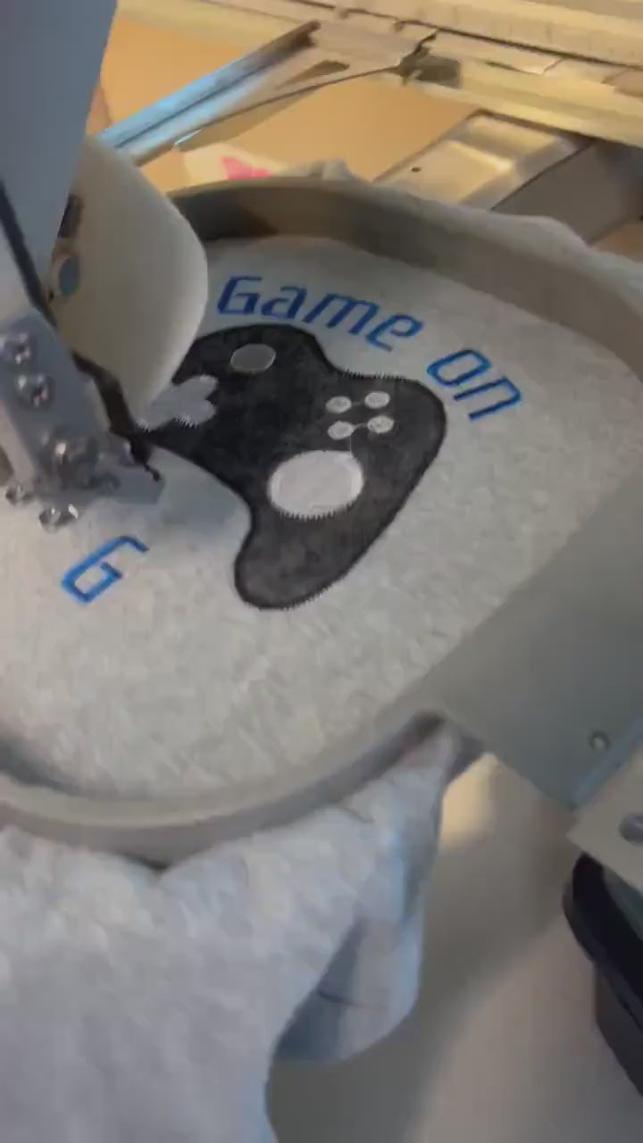 Embroidered Video Game Controller Back to School Shirt