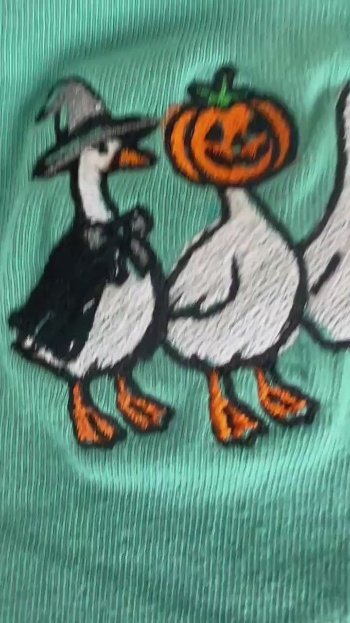Goose Halloween Comfort Colors Tee - Women's Monogram T-Shirt - Womens Hallowen Shirt - Goose