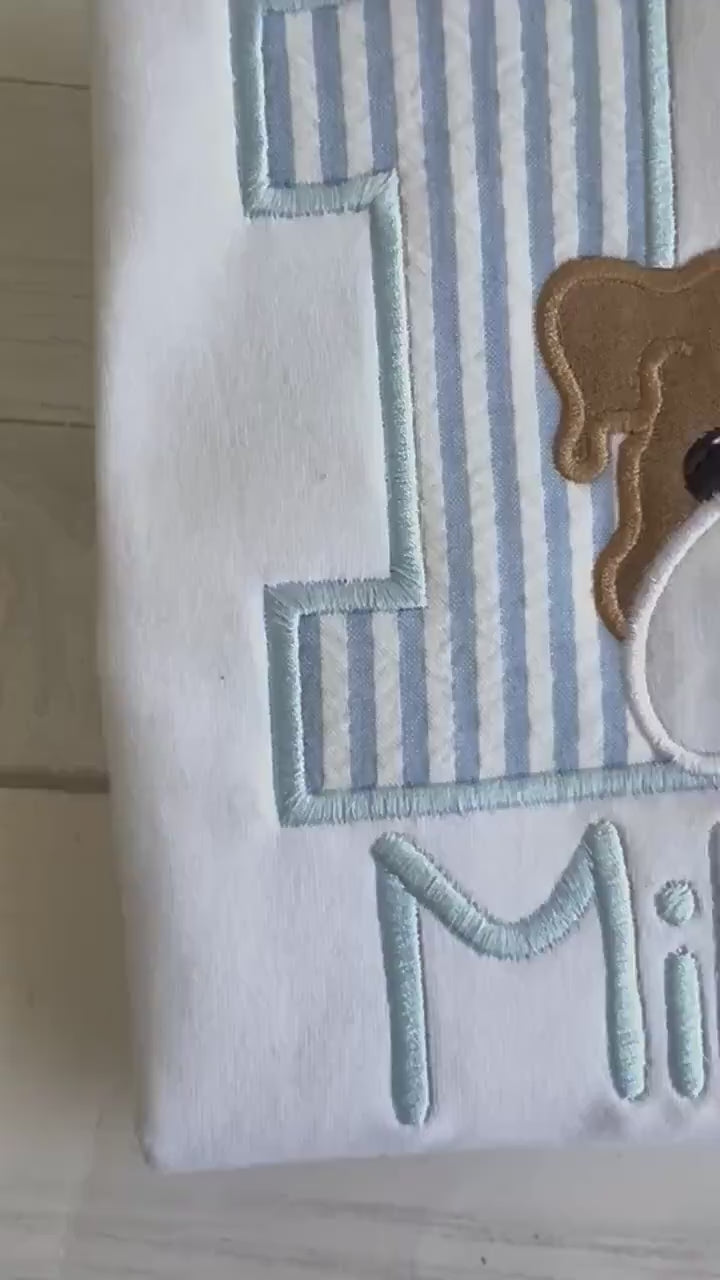 Personalized Bulldog Applique Birthday Shirt
