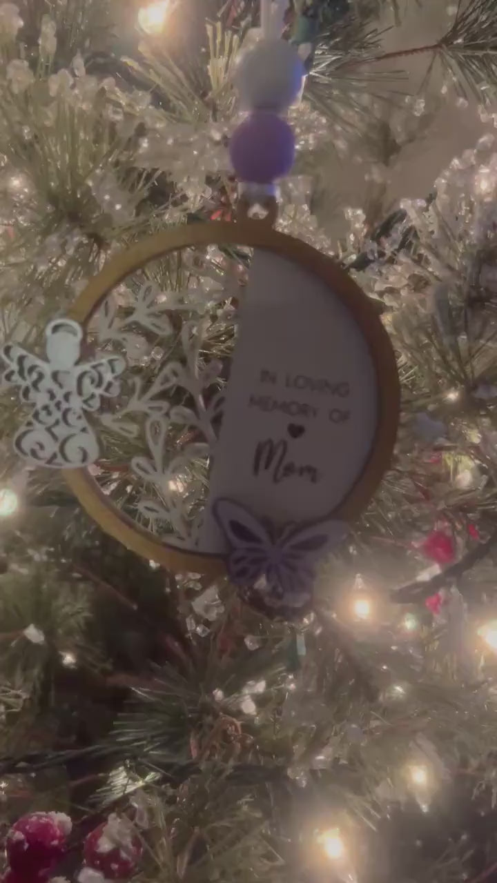 Memory Ornament - Christmas Ornament - Gifts for Loss - Memorial Ornament - Butterfly Memorial Ornament - Butterfly Ornament