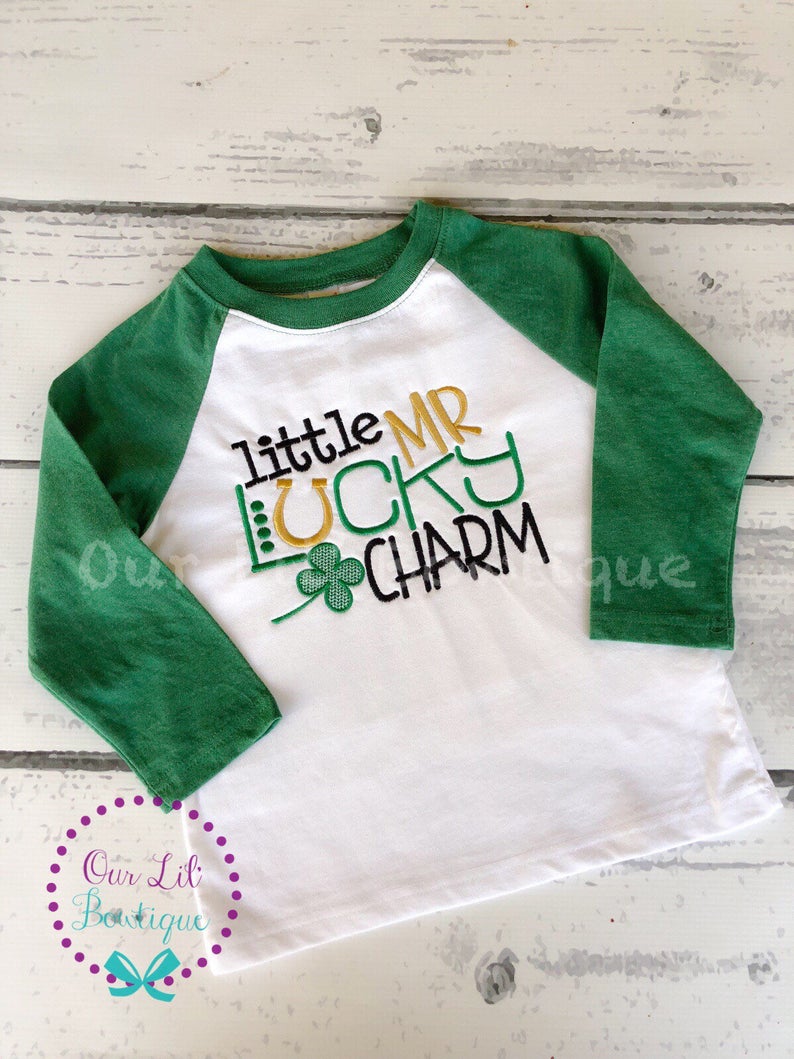 Little Mister Lucky Charm Shirt - Boys St. Patrick's Day Shirt