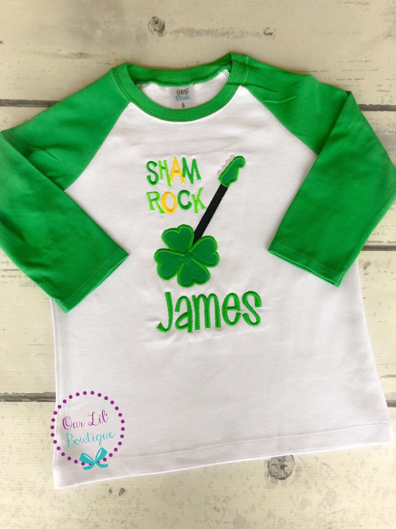 ShamRock Shirt - Guitar Shamrock Shirt - St Patricks Day Shirt