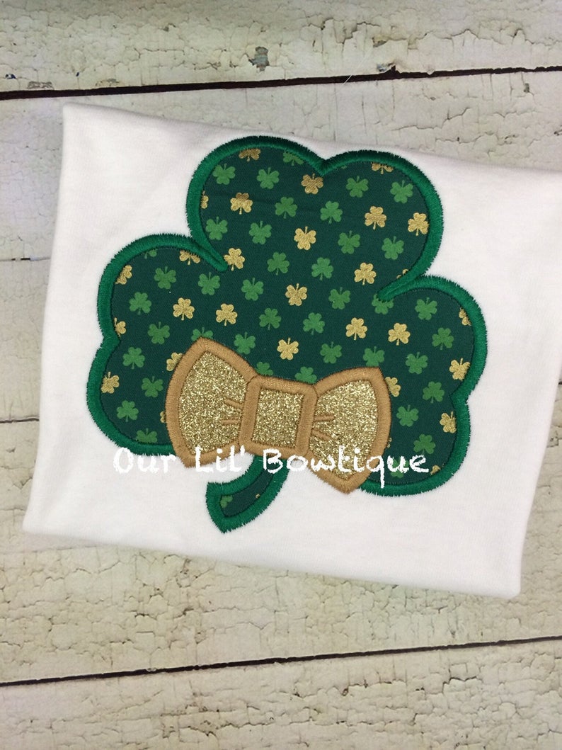 Boys Monogram Shamrock Shirt - St Patricks Day Shirt