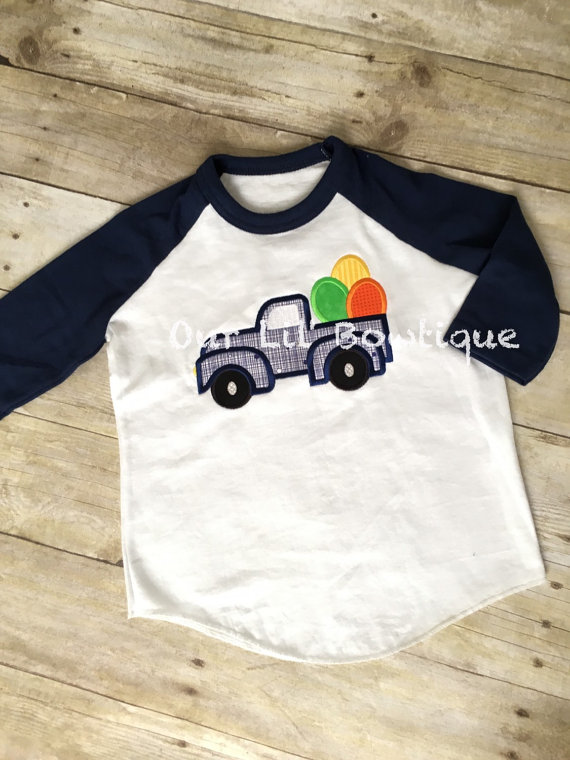Easter Truck Shirt - Boys Personalized Easter Shirt