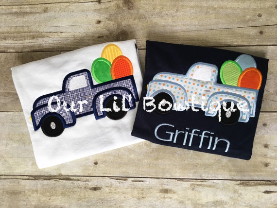 Easter Truck Shirt - Boys Personalized Easter Shirt