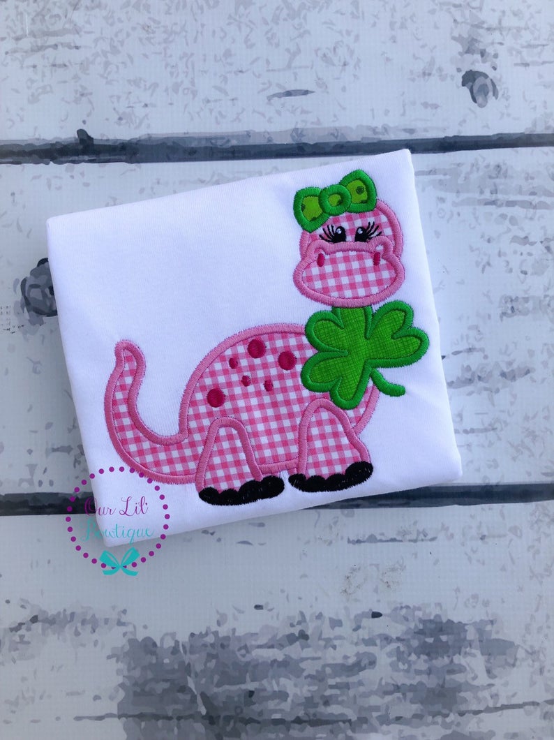 St Patricks Day Dinosaur Shirt