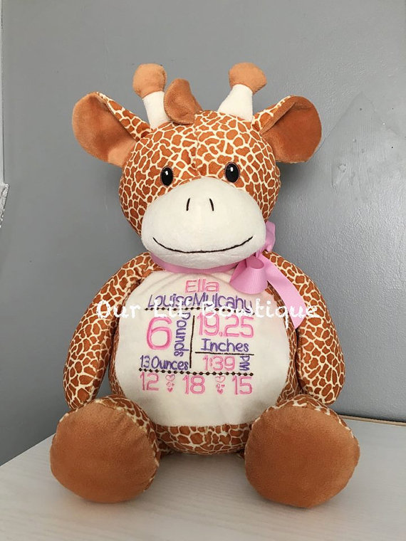 Giraffe - Personalized Stuffed Animal - Personalized Animal - Personalized Giraffe