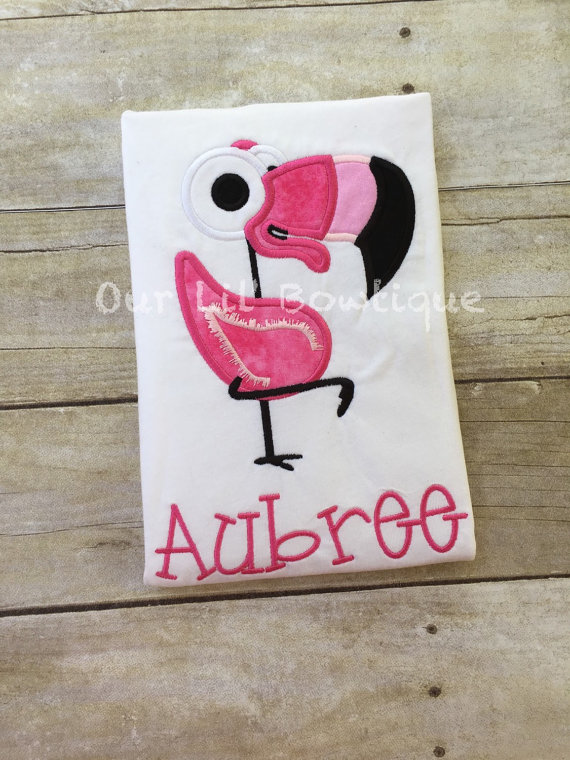 Flamingo Birthday Shirt - Let's Flamingle -Personalized Birthday Shirt - Personalized Flamingo - 1st Birthday Outfit - Tutu - Pink - Aqua