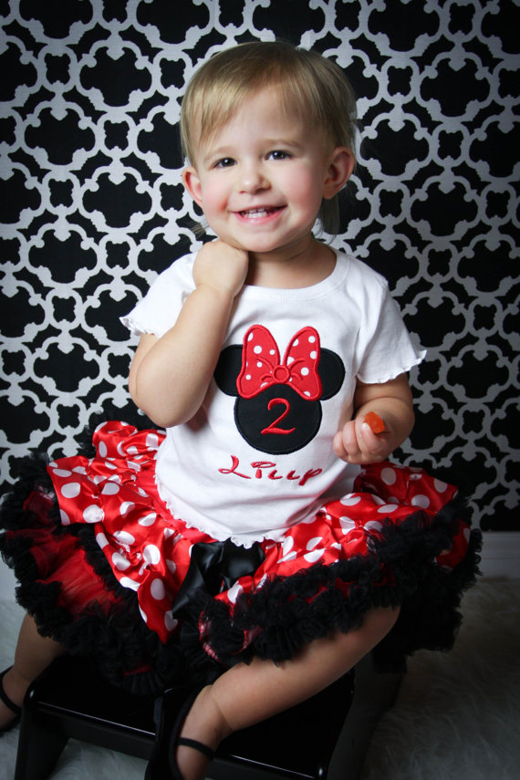 Minnie Mouse Birthday Shirt or Mickey Mouse Birthday Shirt