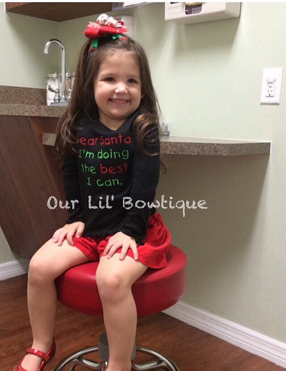 Dear Santa Shirt - Dear Santa I'm Doing The Best I Can - Santa Shirt - Kids Christmas Shirt