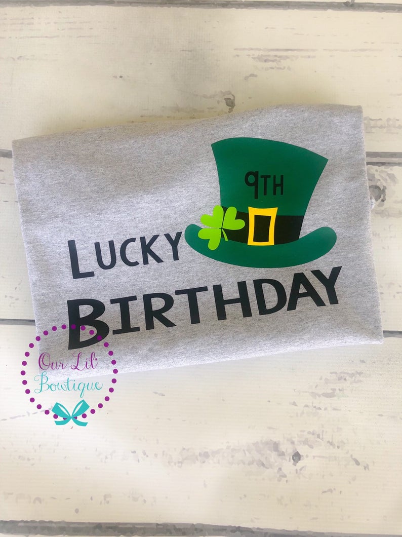 St Patricks Day Birthday Shirt - Kids St. Patricks Day Birthday Shirt