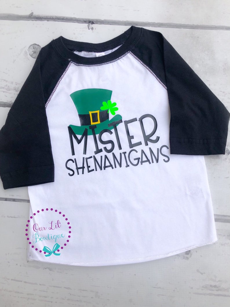 Mister Shenanigans Shirt - Boys St. Patrick's Day Shirt