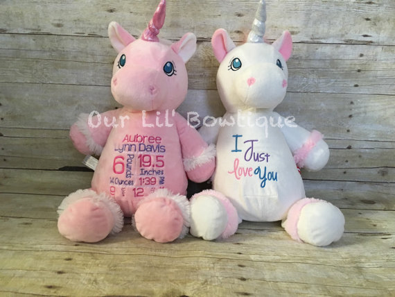 Unicorn - Personalized Stuffed Animal - Personalized Animal - Personalized Unicorn