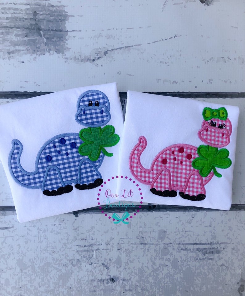 St Patricks Day Dinosaur Shirt