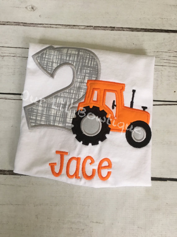 Tractor Shirt - Tractor Birthday Shirt - Boys Tractor - Birthday Shirt - Tractor Birthday Party - Girls Tractor Birthday - Farm Birthday
