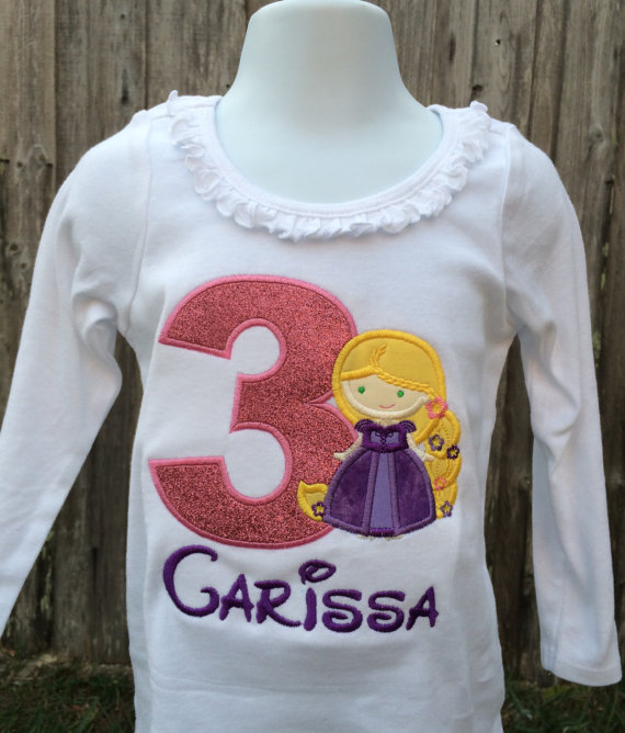 Rapunzel inspired Shirt - Rapunzel Inspired Birthday Shirt- Princess - Girl - Toddler -Personalized T- Shirt or Onesie- Birthday - Vacation