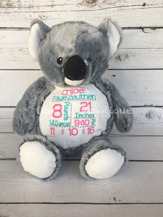 Koala - Personalized Stuffed Animal - Personalized Animal - Personalized Koala
