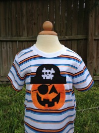 Boy Pumpkin Pirate Shirt
