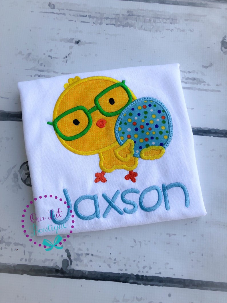 Easter Chick Shirt - Boys Personalized Shirt