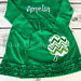 st patricks day dress - green four leaf clover dress