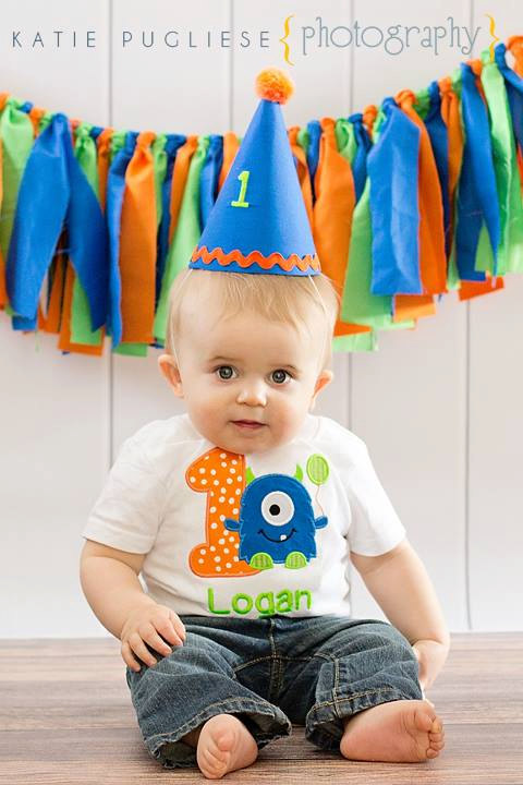 Monster Themed Birthday Shirt With Balloon