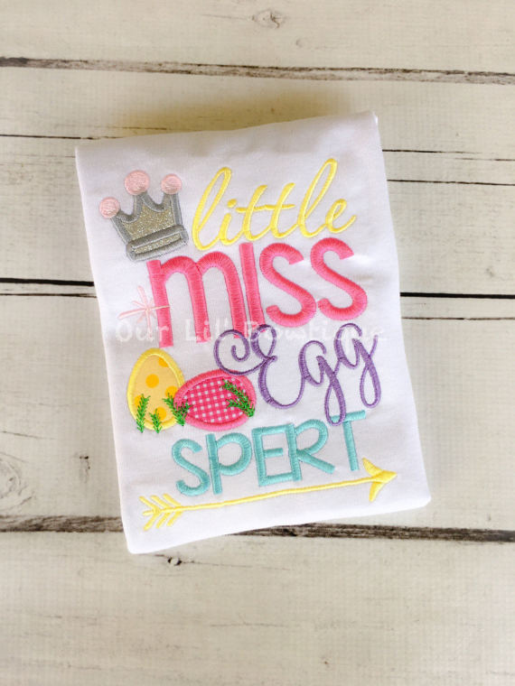 Little Miss Egg Spert - Girls Easter Shirt